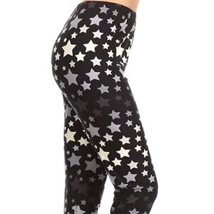 Leggings Depot Stars High Waisted Leggings, L064
